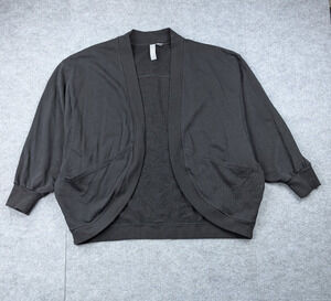 Sweaty Betty Cora Cardigan Womens 8 Black Athleisure Bolero Yoga Layer Athletic